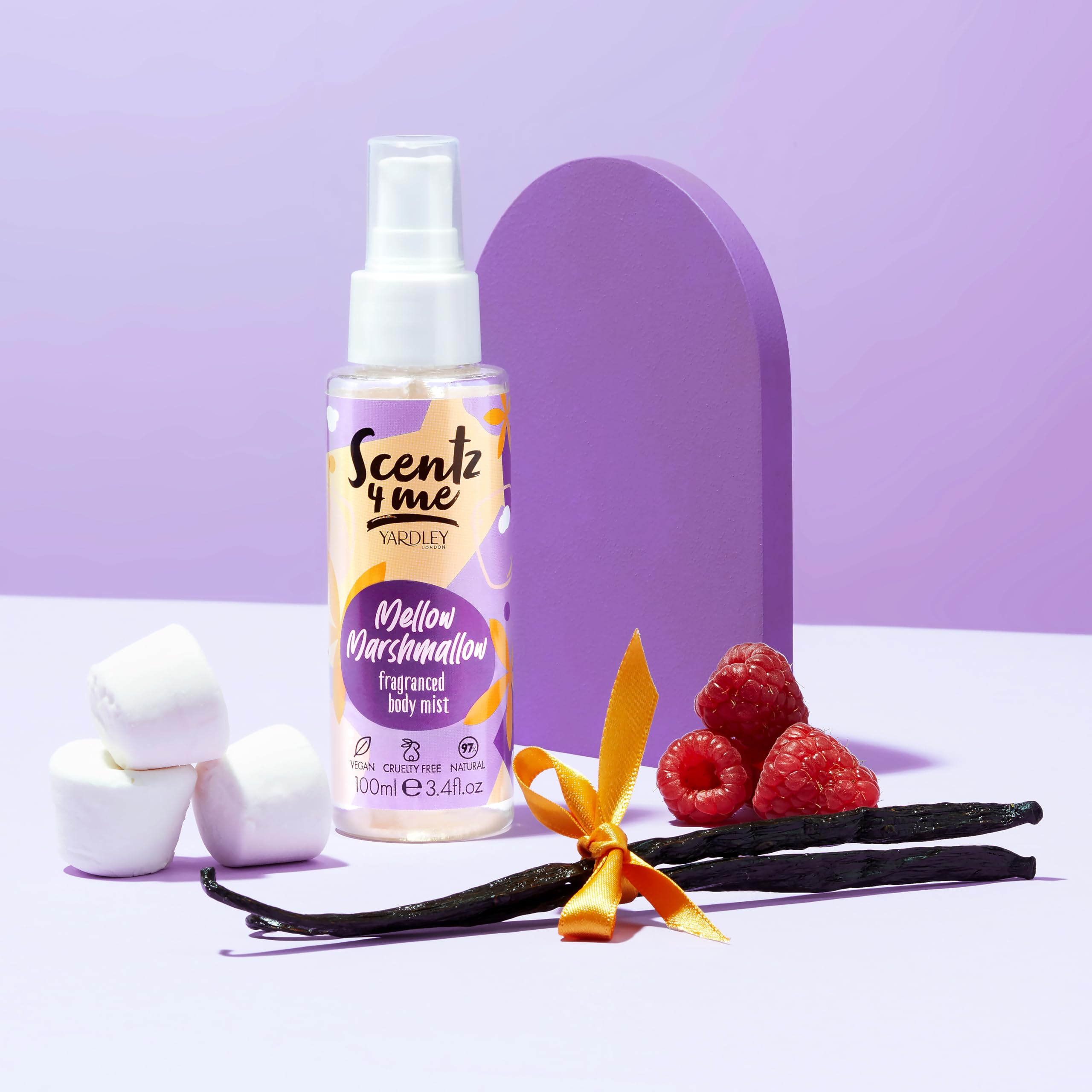 Yardley Scentz 4 Me Fragranced Body Mist 100ml Spray - Mellow Marshmallow