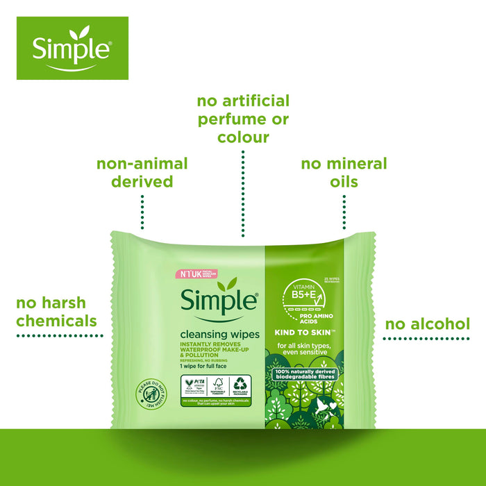 Simple Facial Wipes Cleansing