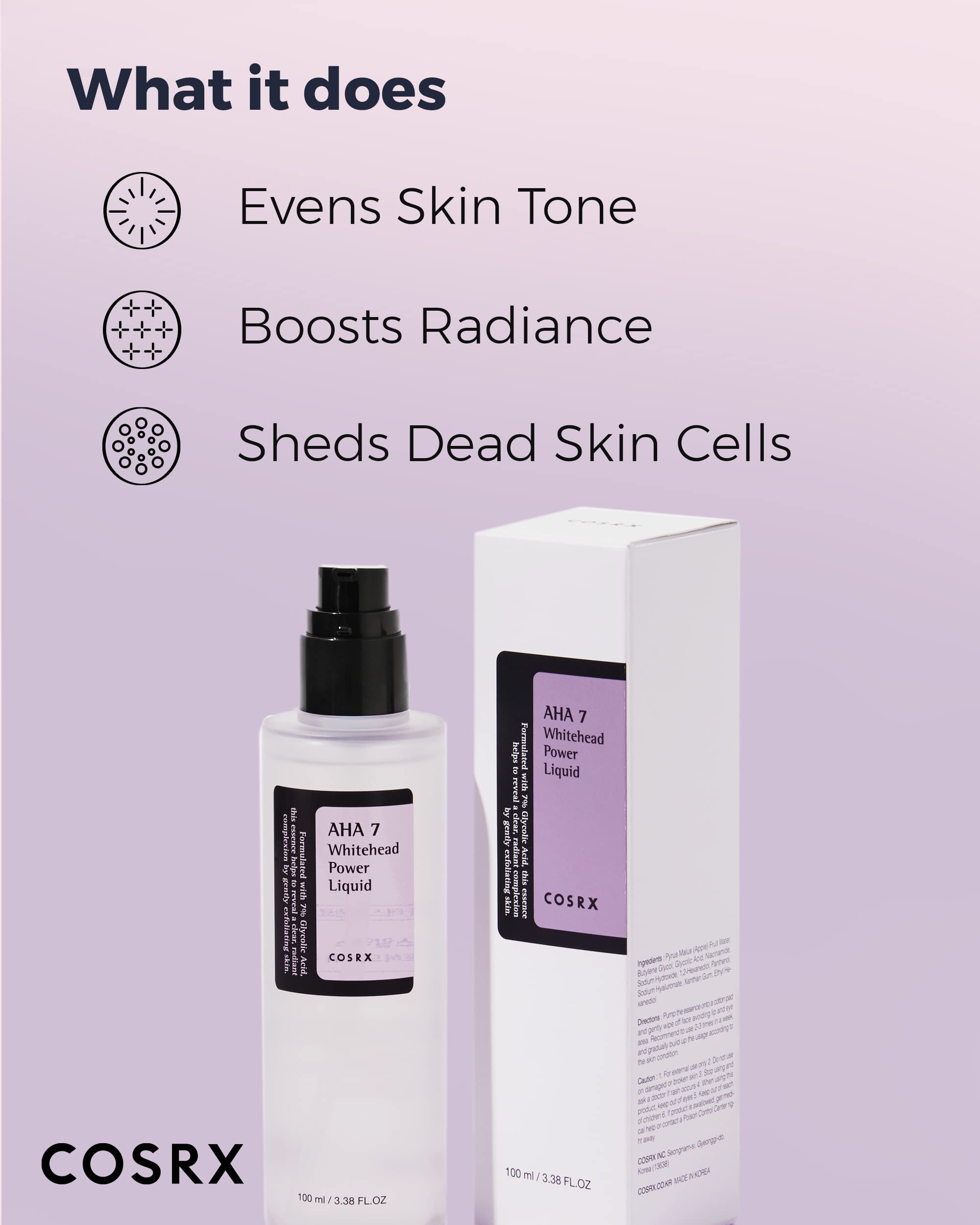Cosrx AHA 7 Whitehead Power Liquid Toner 100ml