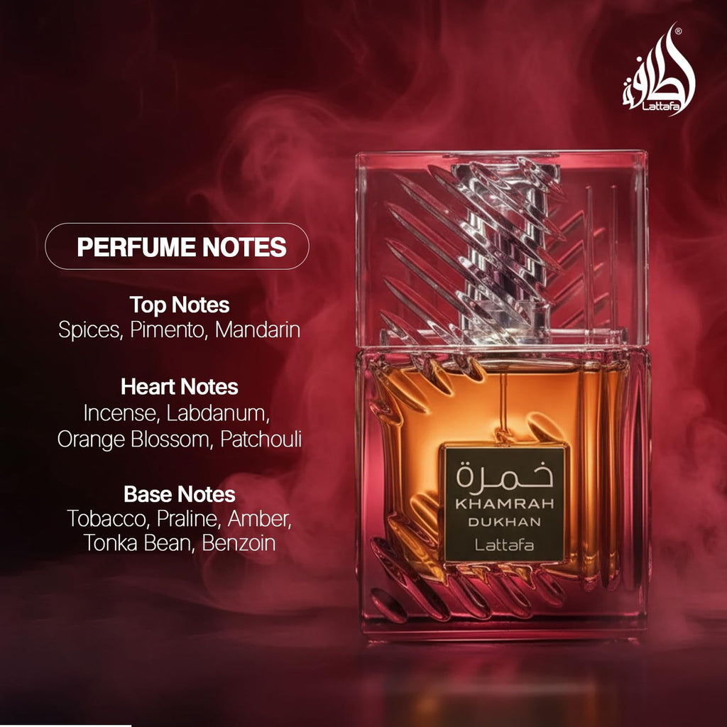 Lattafa Perfumes Khamrah Dukhan Eau de Parfum 100ml Spray