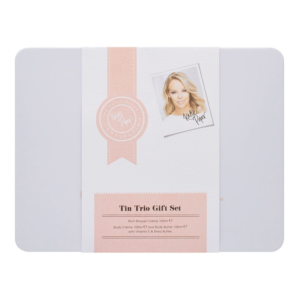 Katie Price Confidence Tin Trio Gift Set 100ml Rich Shower Gel + 100ml Body Cream + 100ml Body Butter