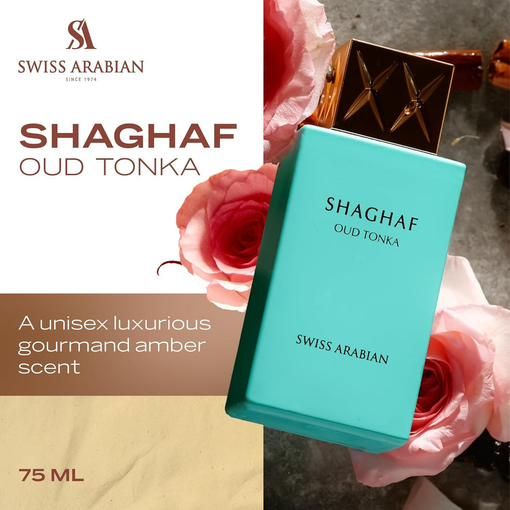 Swiss Arabian Shaghaf Oud Tonka Eau de Parfum 75ml Spray