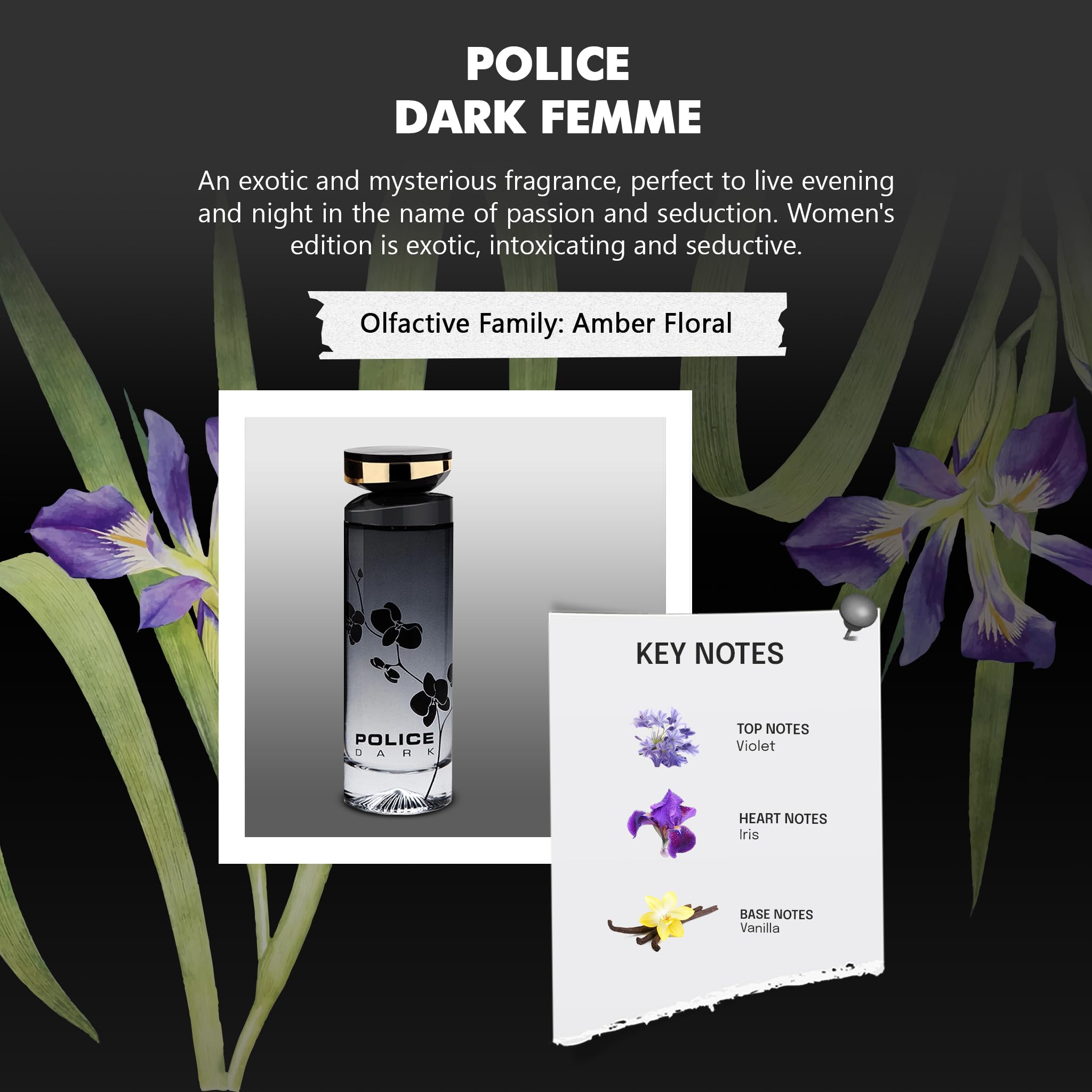 Police Dark Pour Femme Eau De Toilette 100ml - Eau de Toilette at MyBeautyBoutique by Police