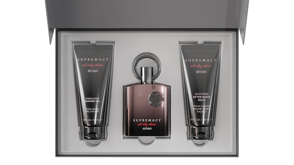Afnan Supremacy Not Only Intense Gift Set - EDP 100ml Spray + 150ml Shower Gel