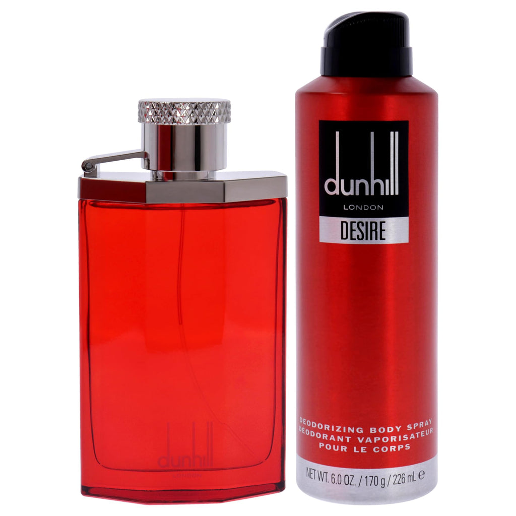 Dunhill Desire Red Gift Set 100ml EDT + 226ml Deodorant Spray