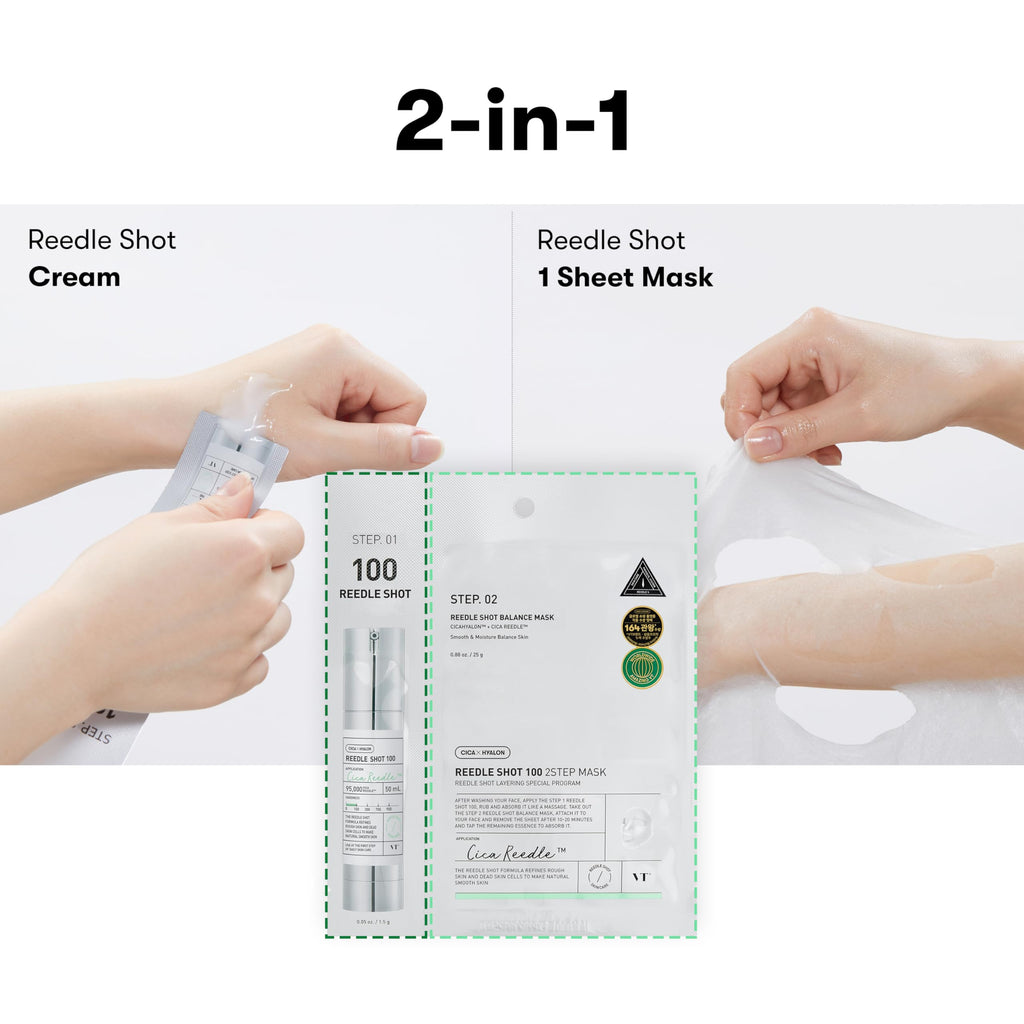 VT Cosmetics Reedle Shot 300 2-Step Mask - 1 Mask (25g)