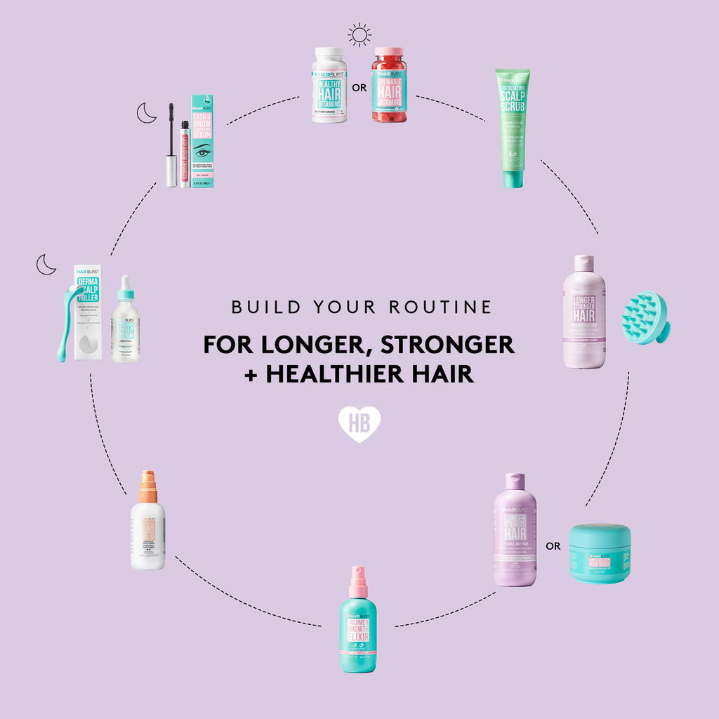 Hairburst Curly and Wavy Hair Bundle - Shampoo 350ml + Conditioner 350ml