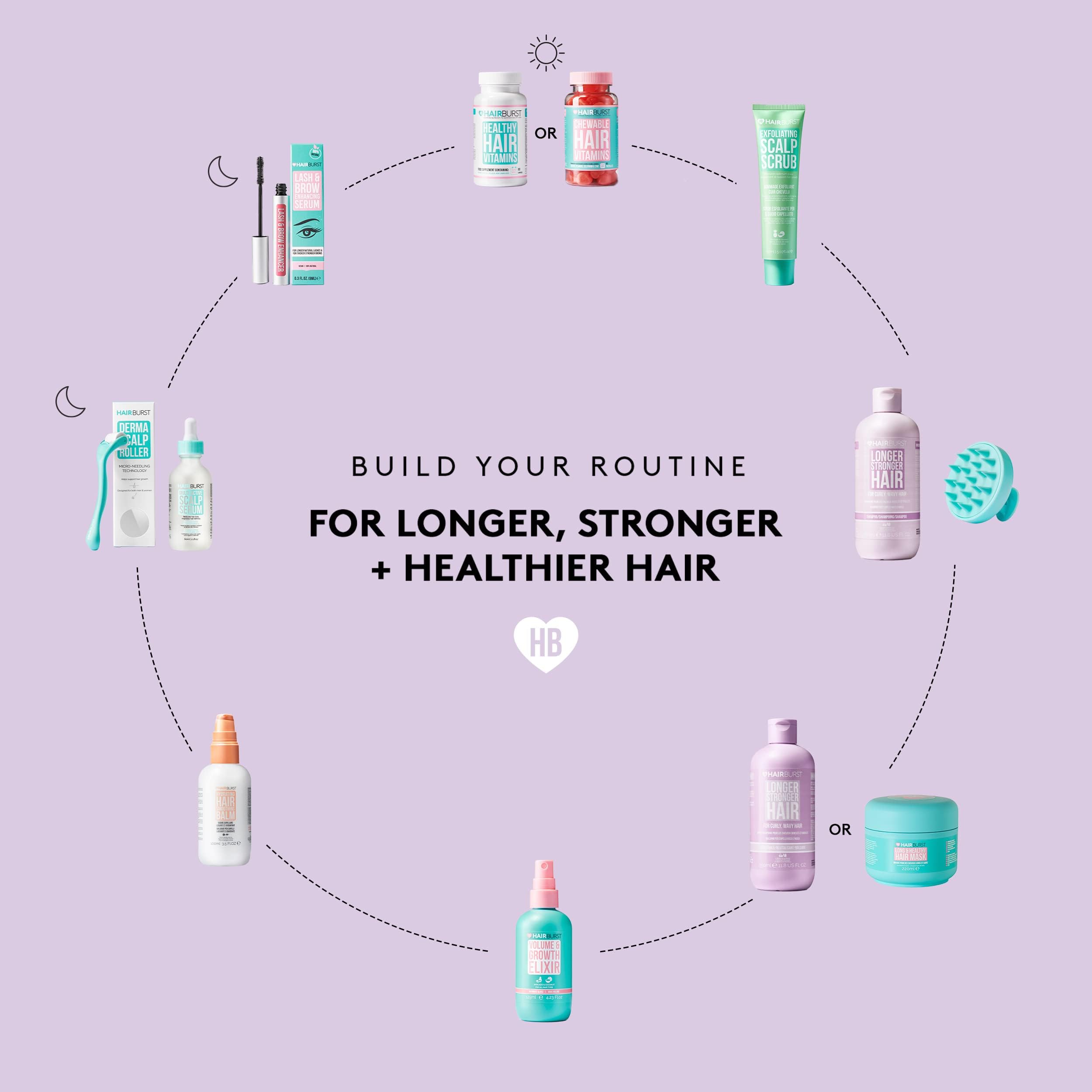Hairburst Curly and Wavy Hair Bundle - Shampoo 350ml + Conditioner 350ml