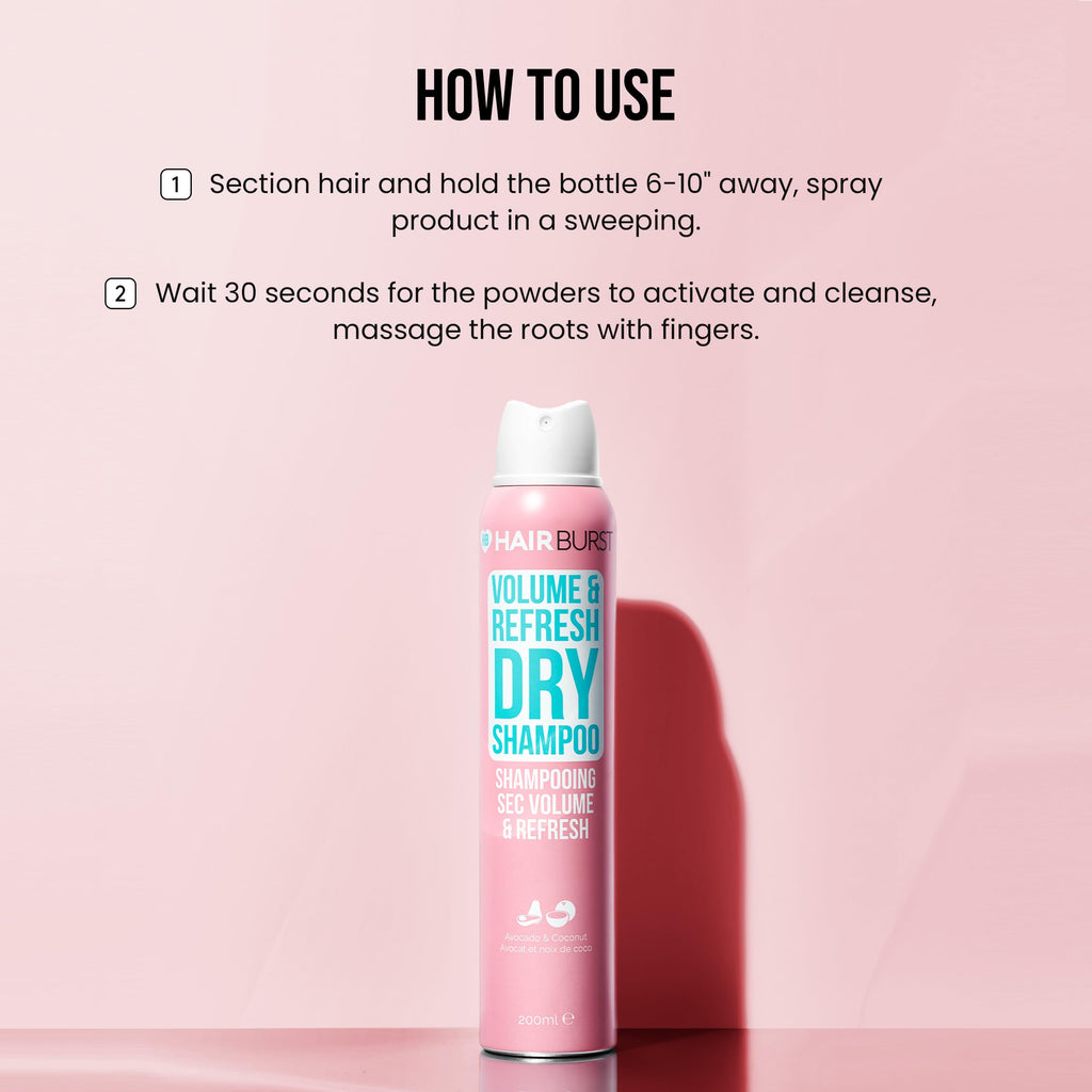 Hairburst Volume and Refresh Dry Shampoo 200ml