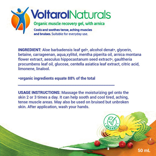 Voltarol Naturals Organic Muscle Recovery Gel