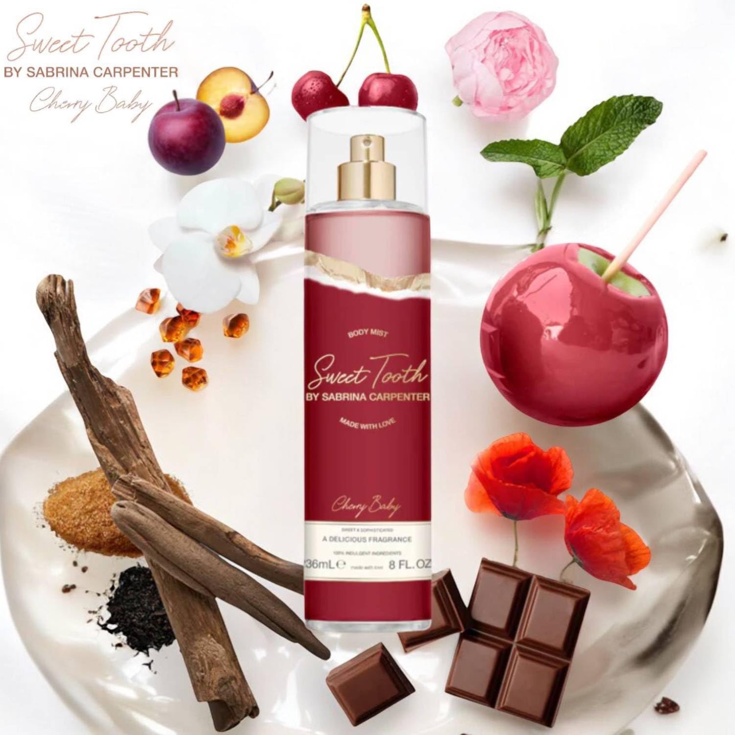Sabrina Carpenter Sweet Tooth Cherry Baby Body Mist 236ml