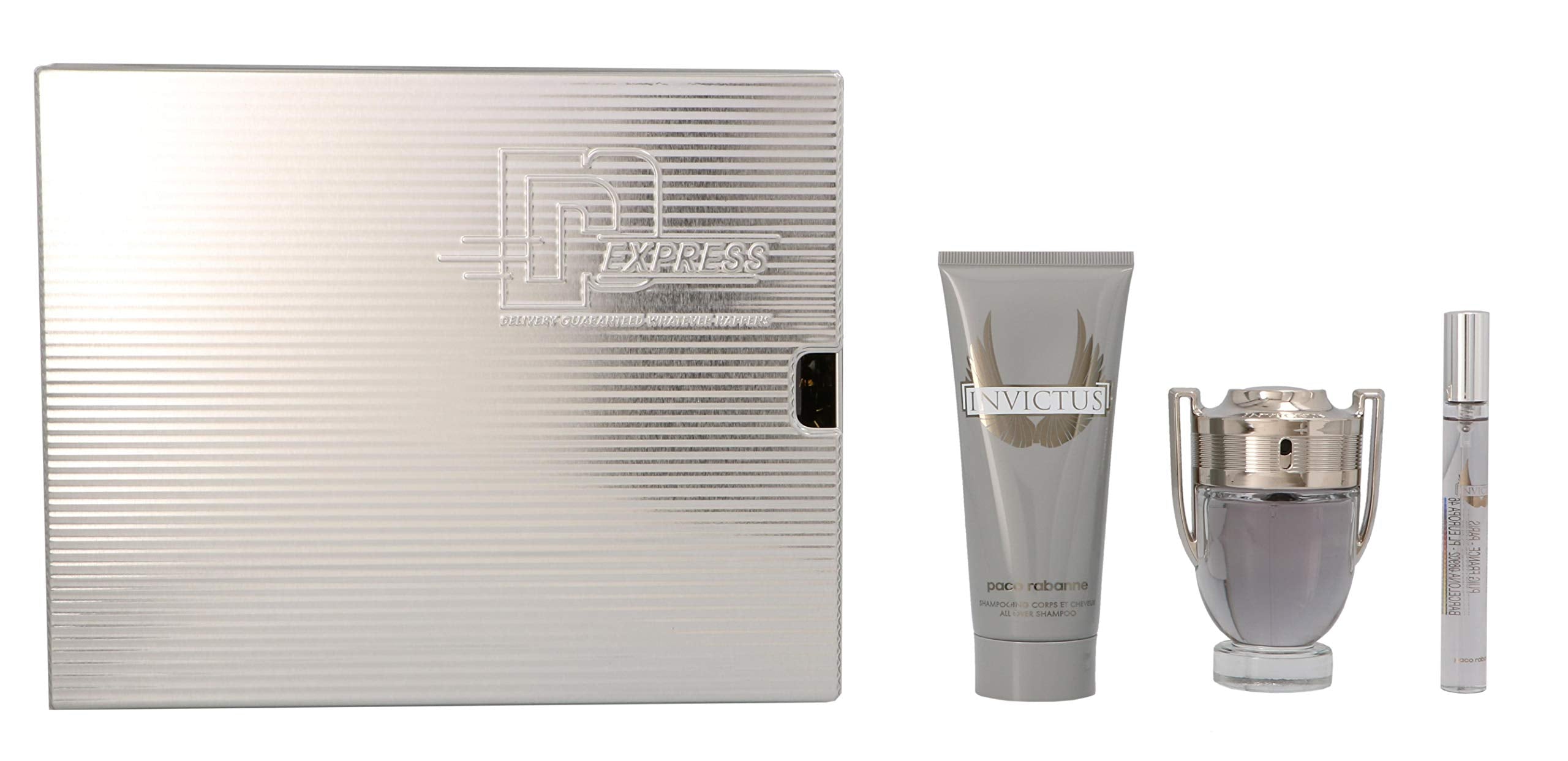 Paco Rabanne Invictus Gift Set 50ml EDT + 10ml EDT + 100ml Shower Gel