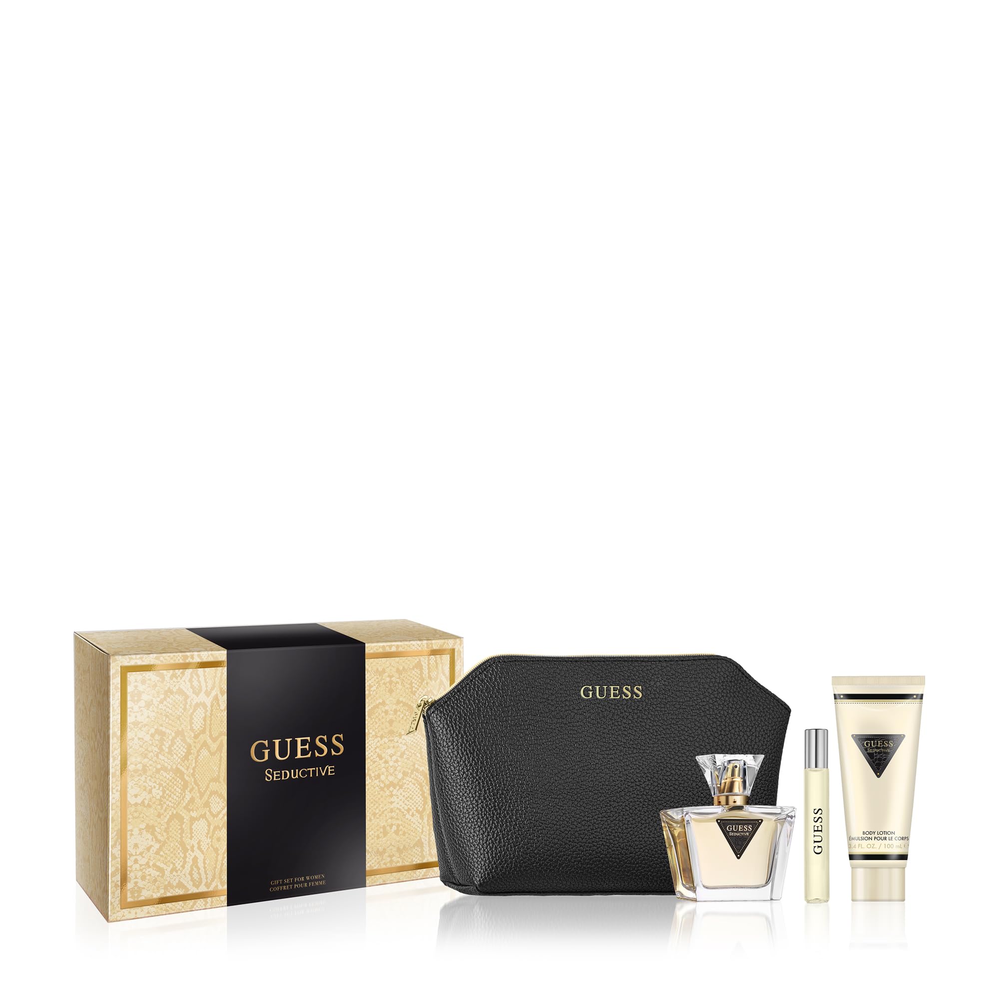 Guess Seductive Gift Set 75ml EDT + 15ml EDT + 100ml Body Lotion + Toiletry Bag