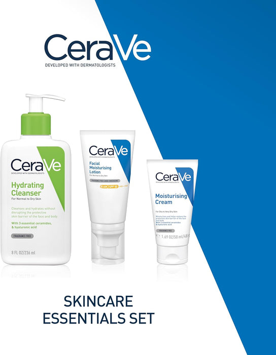 CeraVe Skincare Essential Set for Normal To Dry Skin