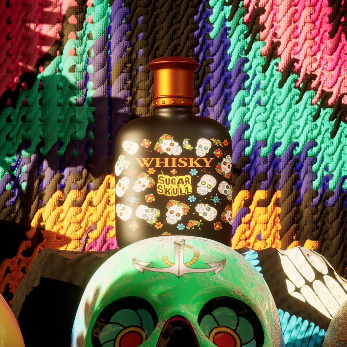 Evaflor Whisky Sugar Skull Eau De Toilette 100ml - Eau de Toilette at MyBeautyBoutique by Whisky