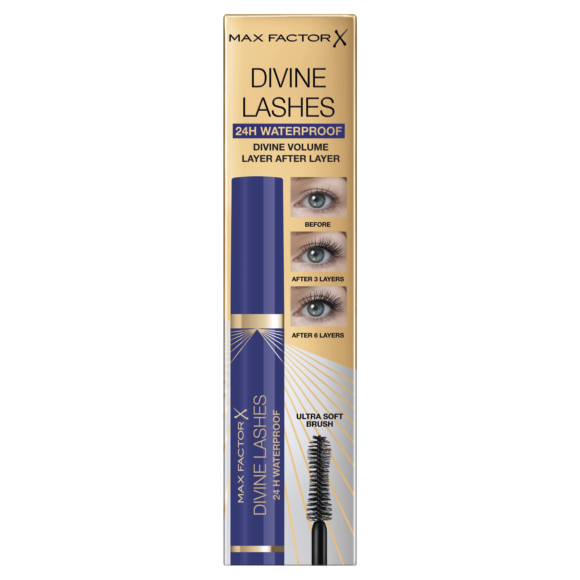 Max Factor Divine Lashes 24H Waterproof Mascara 9ml - Black