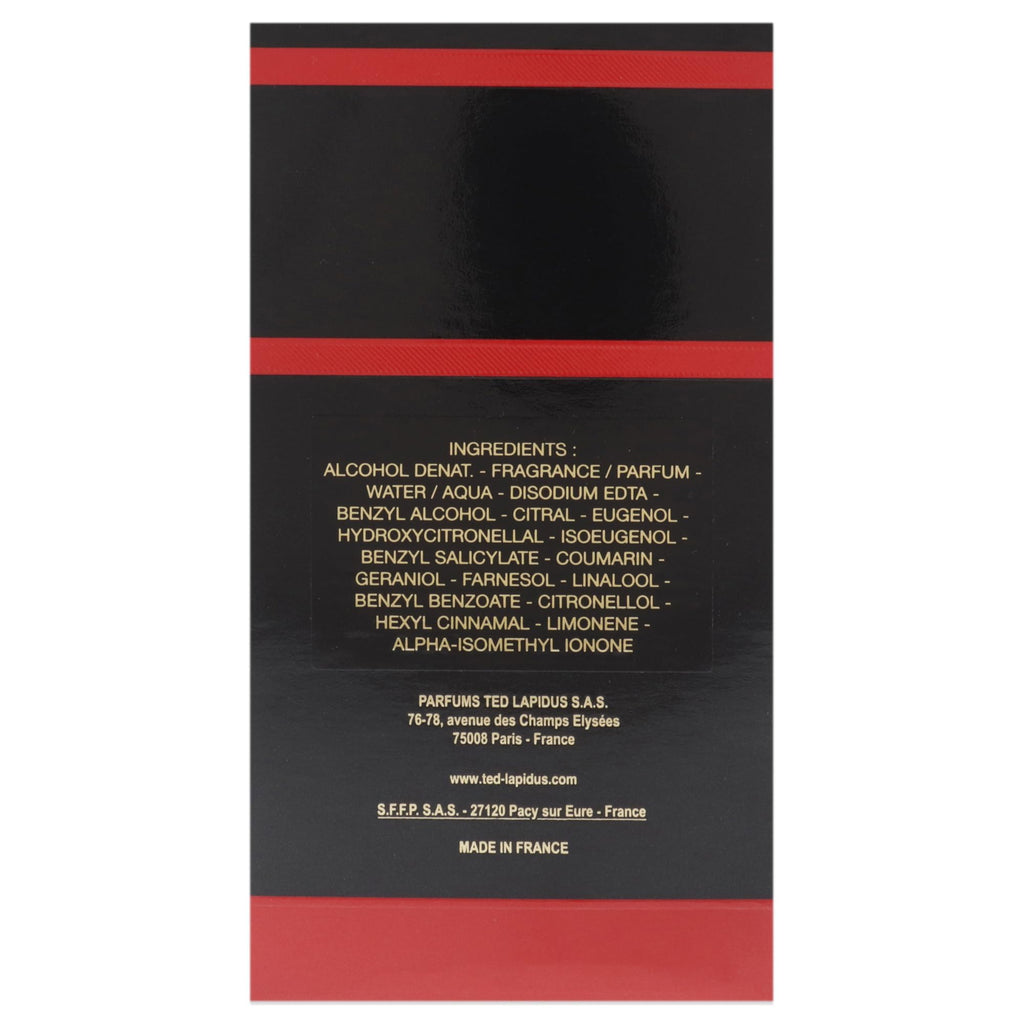 Ted Lapidus Rumba Eau de Toilette 100ml Spray