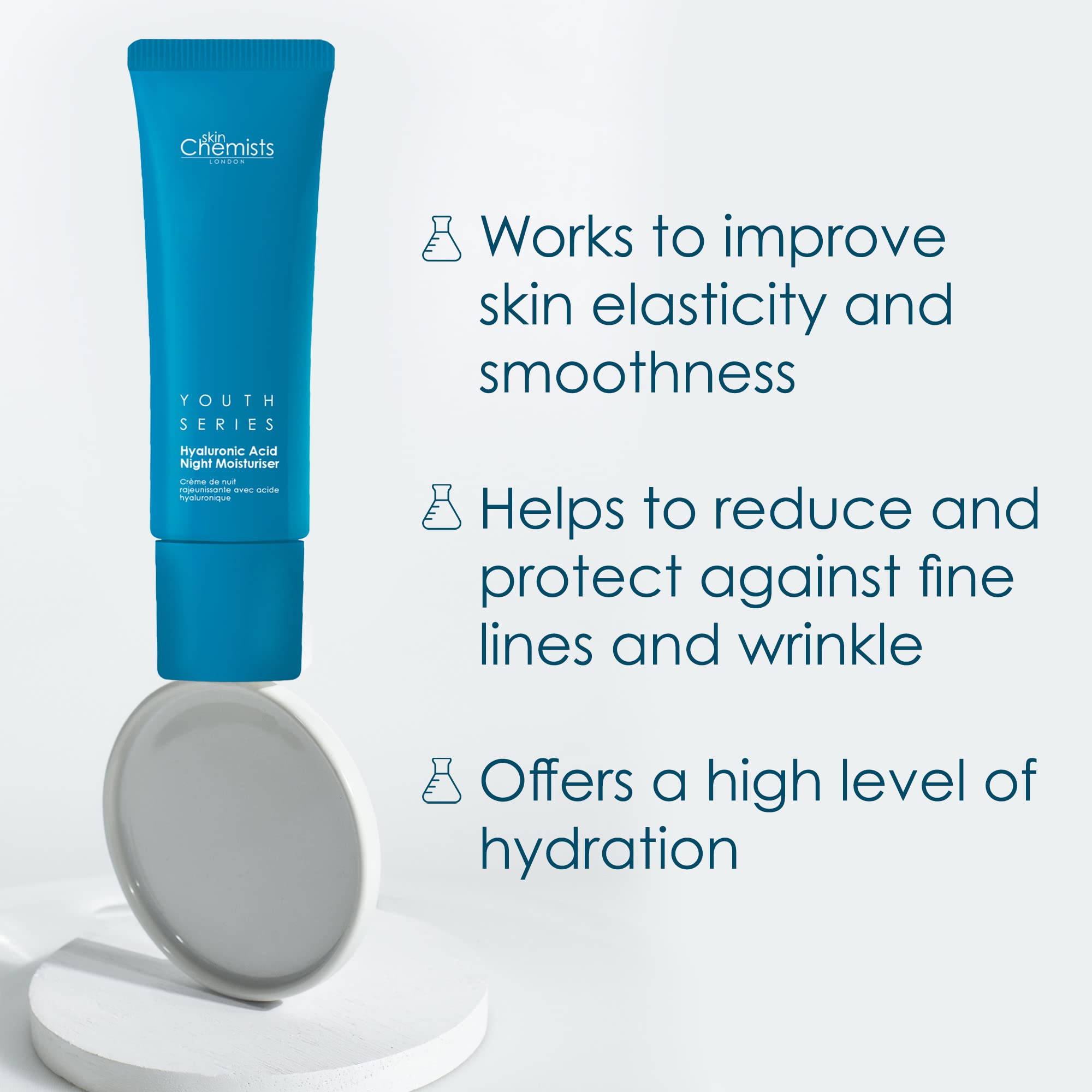 Skin Chemists Youth Series Hyaluronic Acid Night Moisturiser 50ml