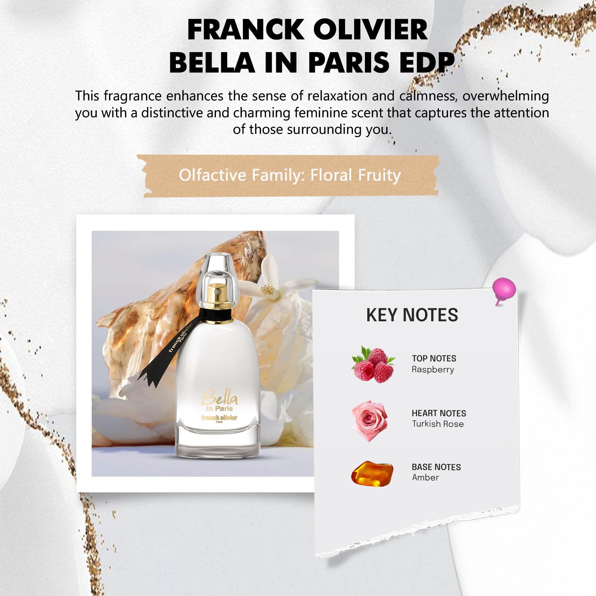 Franck Olivier Bella In Paris Eau De Parfum 75ml - Chalk at MyBeautyBoutique by Franck Olivier