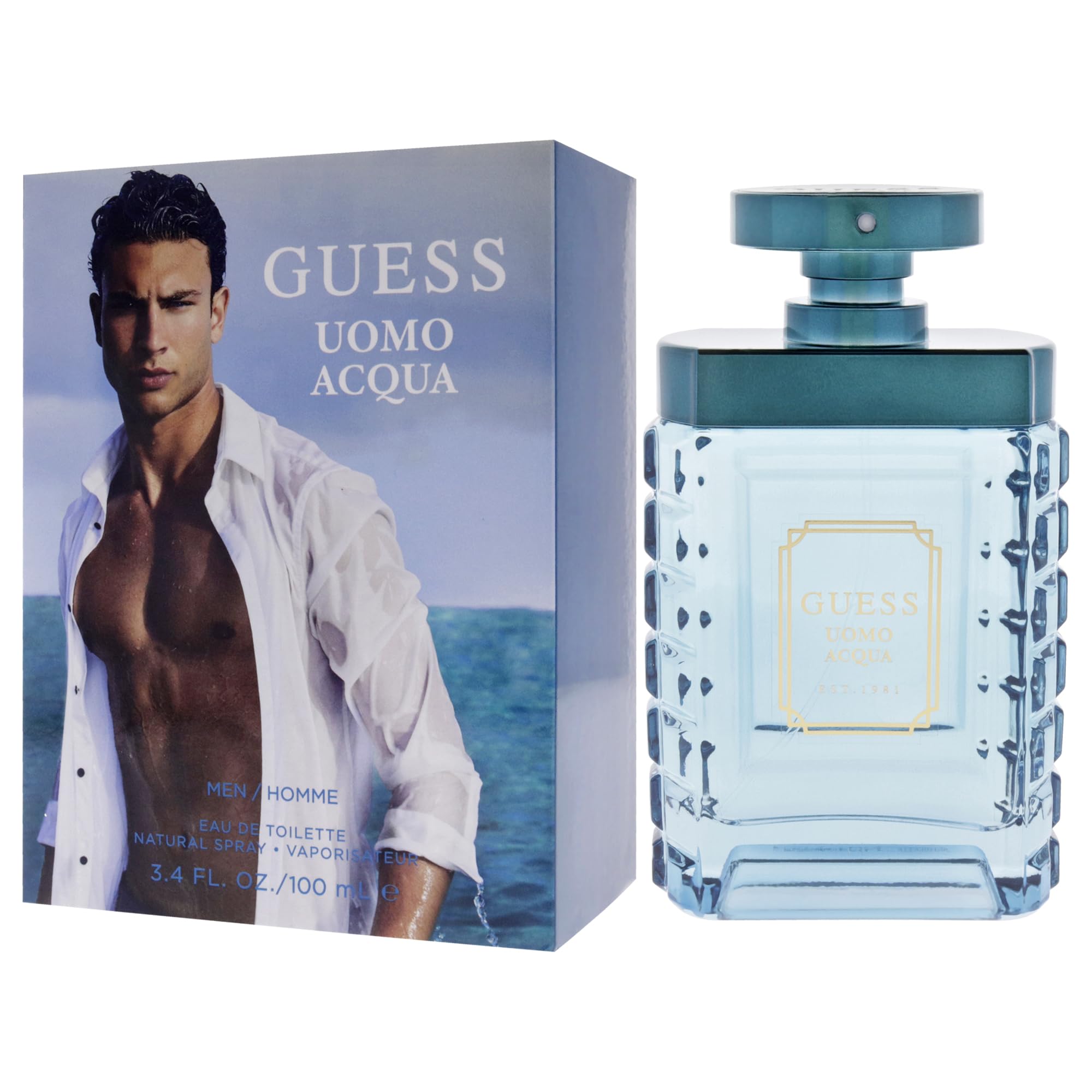 Guess Uomo Acqua Eau de Toilette 100ml Spray