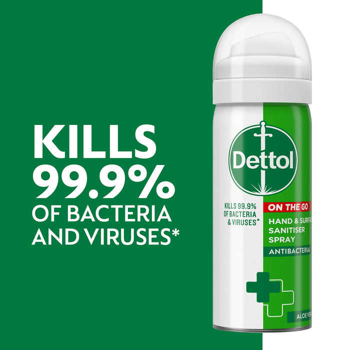 Dettol On the Go Hand & Surface Sanitiser Spray Aloe Vera