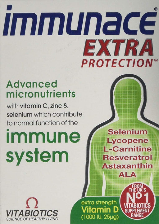 Vitabiotics Immunace Extra Protection Tablets 