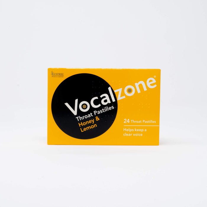 Vocalzone Throat Pastilles Honey & Lemon 