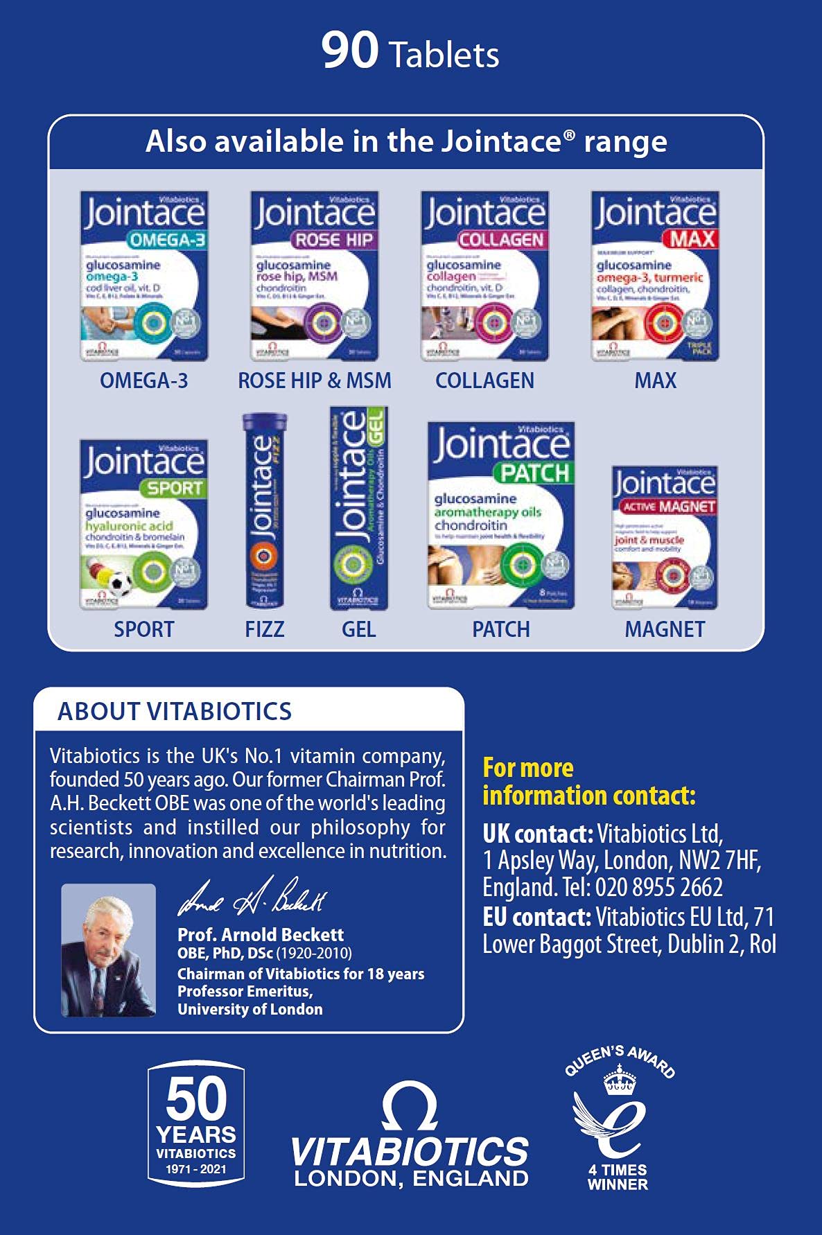 Vitabiotics Jointace Chondroitin And Glucosamine Tablets