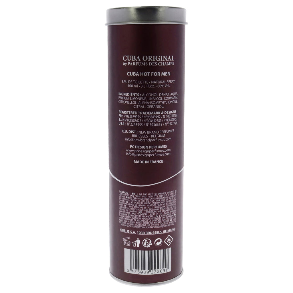 Cuba Hot Eau de Toilette 100ml Spray