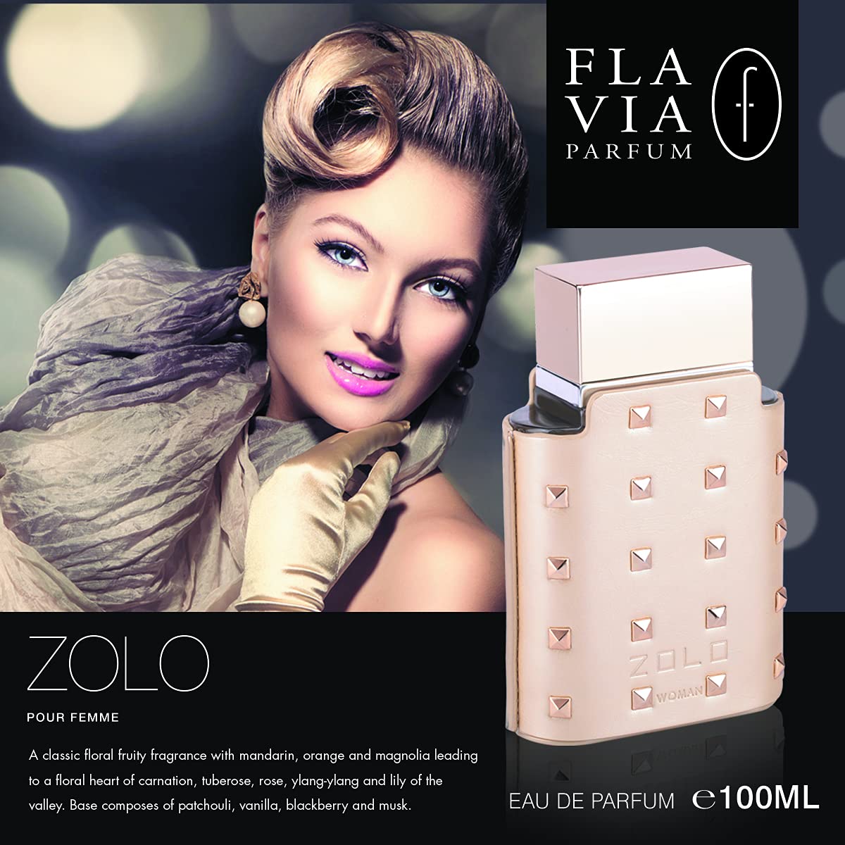 Flavia Zolo Eau de Parfum 100ml Spray - Fragrance at MyBeautyBoutique by Flavia