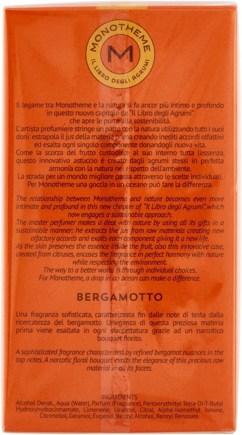 Monotheme Bergamotto Eau de Toilette 100ml Spray