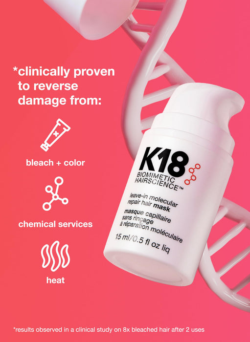 K18 Leave-In Molecular Repair Hair Mask 15ml