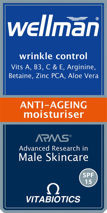 Vitabiotics Wellman Anti-Ageing Moisturiser SPF15