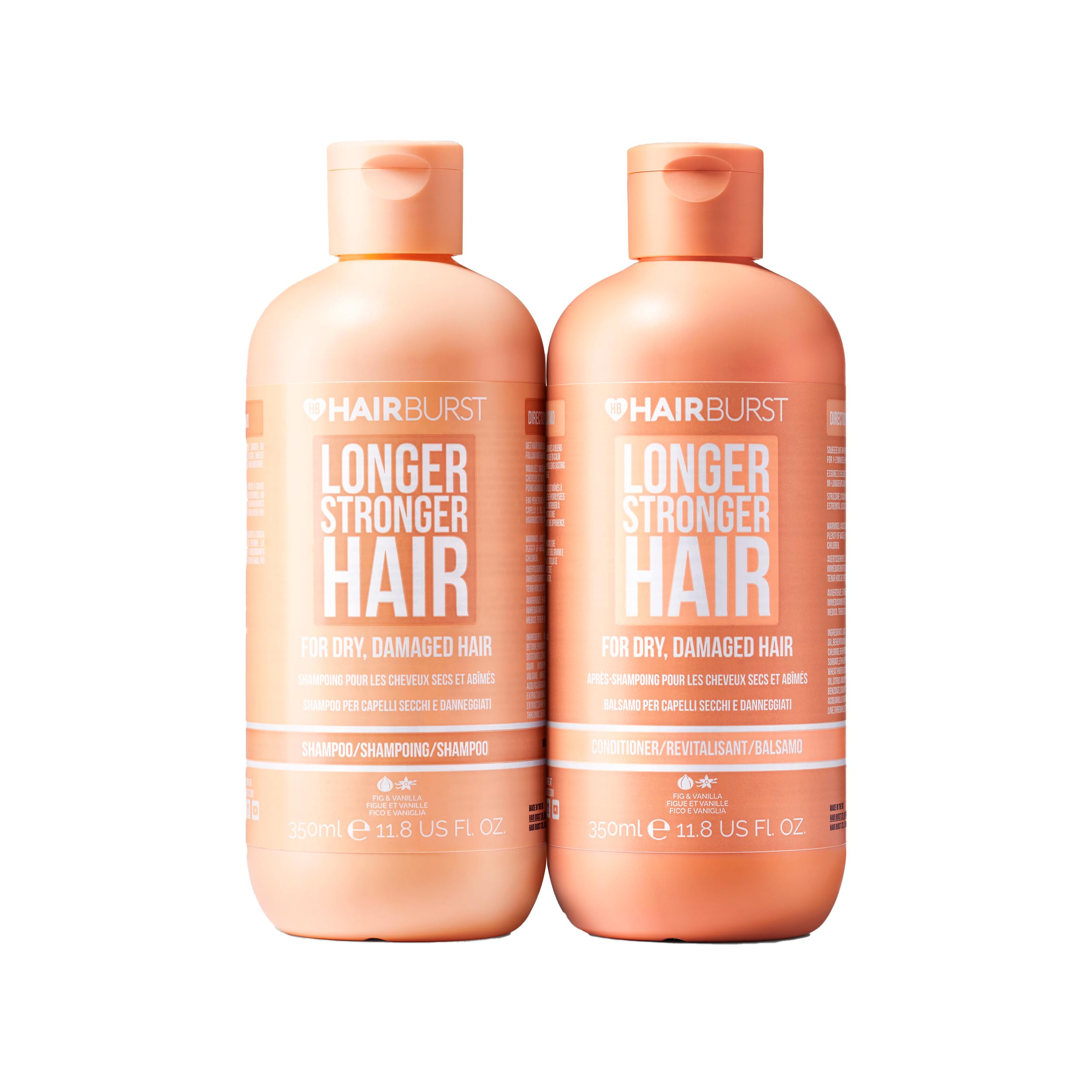 Hairburst Dry and Damaged Hair Bundle - Shampoo 350ml + Conditioner 350ml