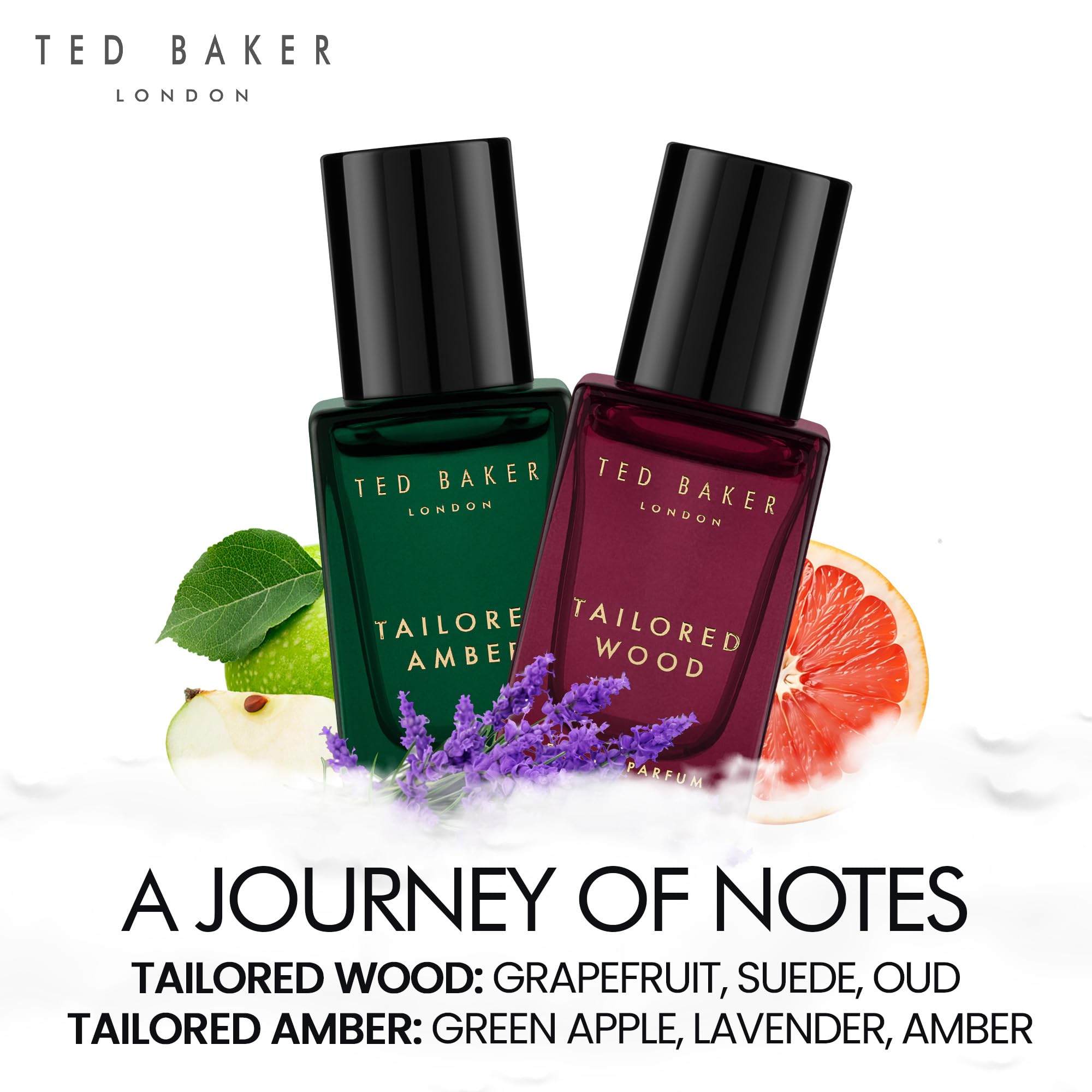 Ted Baker Tailored Collection Gift Set 2x 15ml EDP + 2x 50ml Body Wash