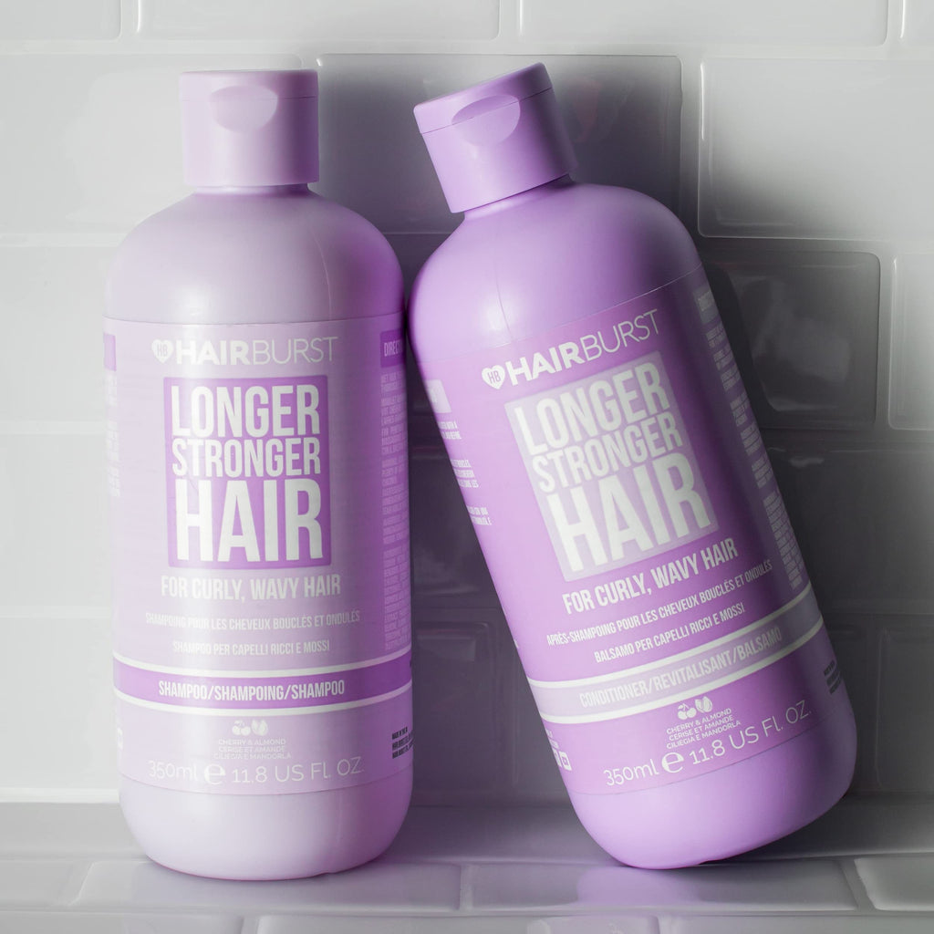 Hairburst Curly and Wavy Hair Bundle - Shampoo 350ml + Conditioner 350ml