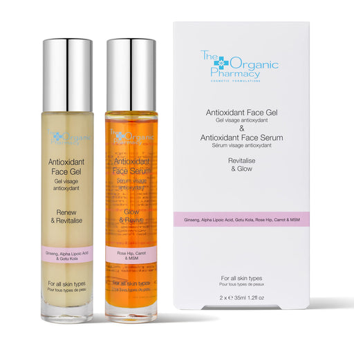 The Organic Pharmacy Antioxidant Gift Set 35ml Face Gel + 35ml Face Serum