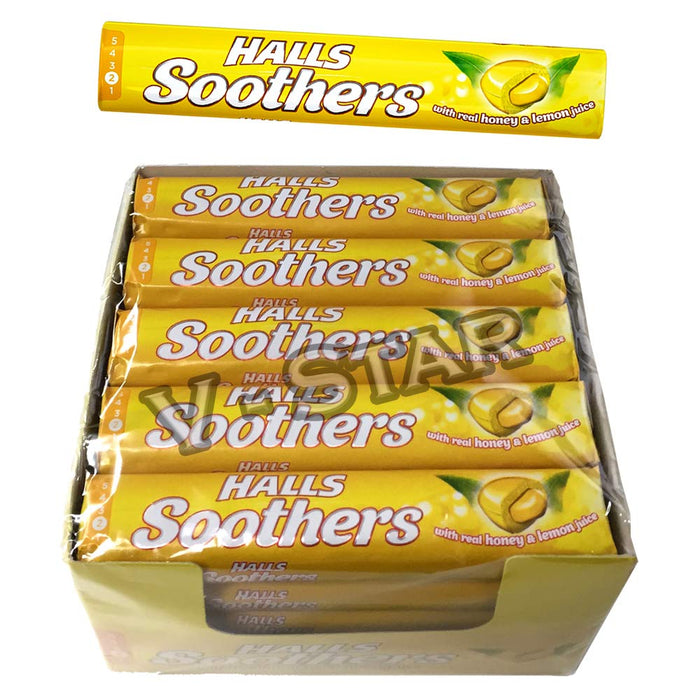 Halls Soothers Honey & Lemon 20 Pack