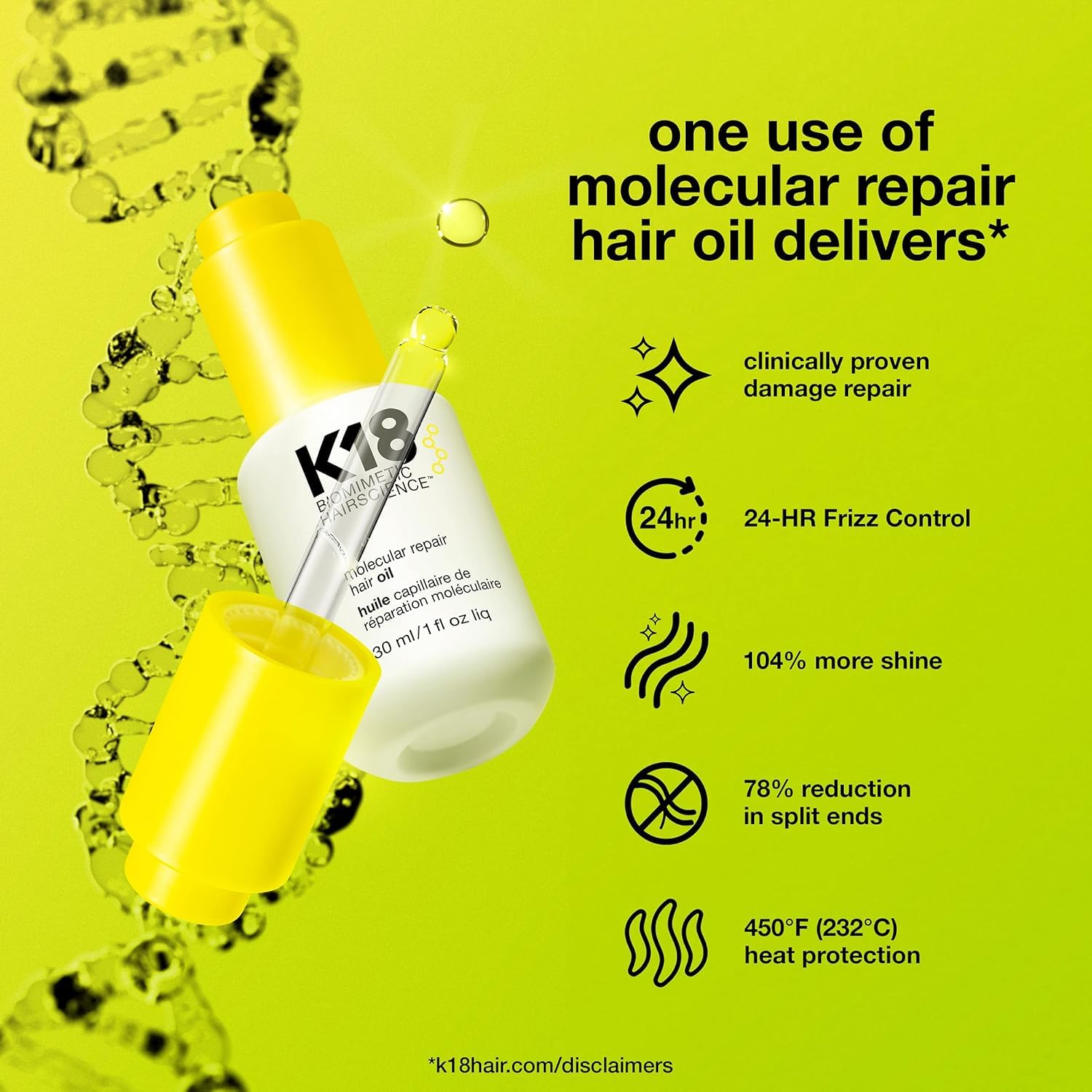 K18 Molecular Repair Hair Oil 30ml