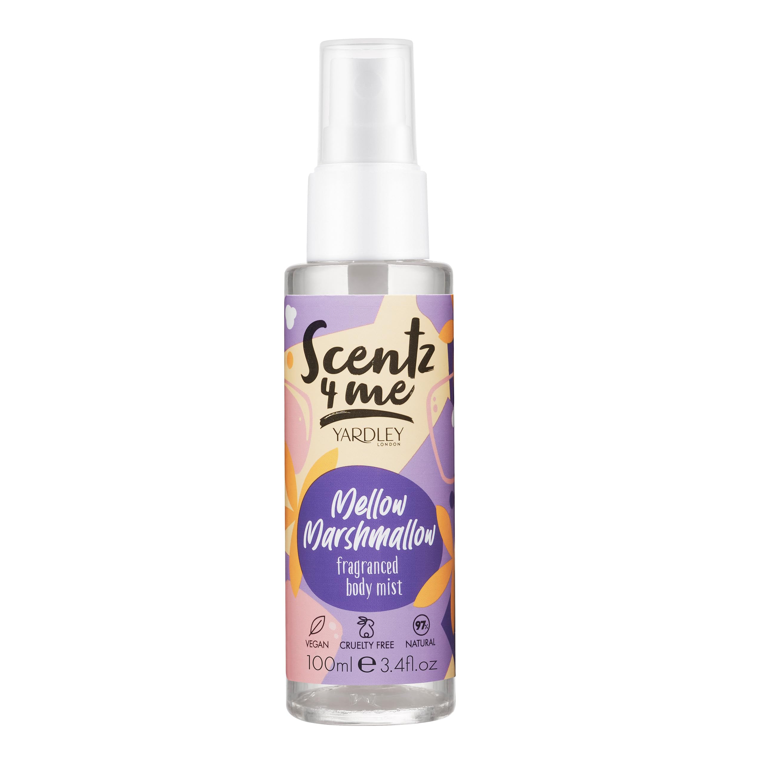 Yardley Scentz 4 Me Fragranced Body Mist 100ml Spray - Mellow Marshmallow