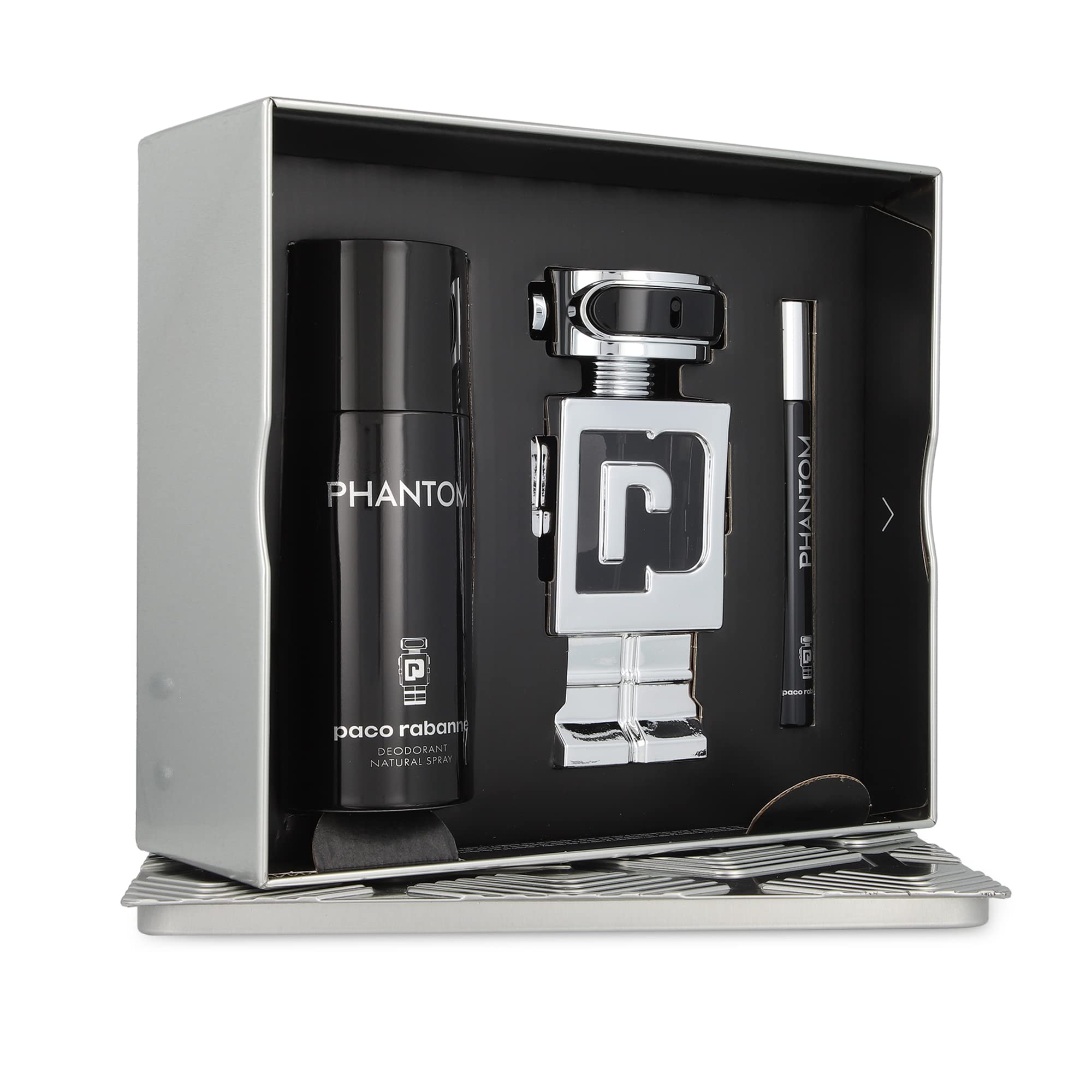 Paco Rabanne Phantom 3 Piece Gift Set: Eau De Toilette 100ml - Eau De Toilette 1