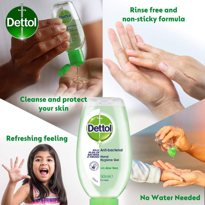 Dettol Anti-Bacterial Hand Gel Aloe Vera 