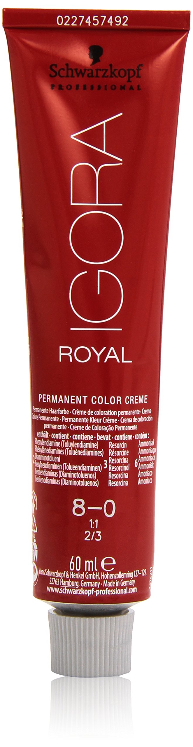 Schwarzkopf Igora Royal Permanent Color Creme 60ml - 8-0