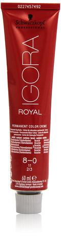 Schwarzkopf Igora Royal Permanent Color Creme 60ml - 8-0