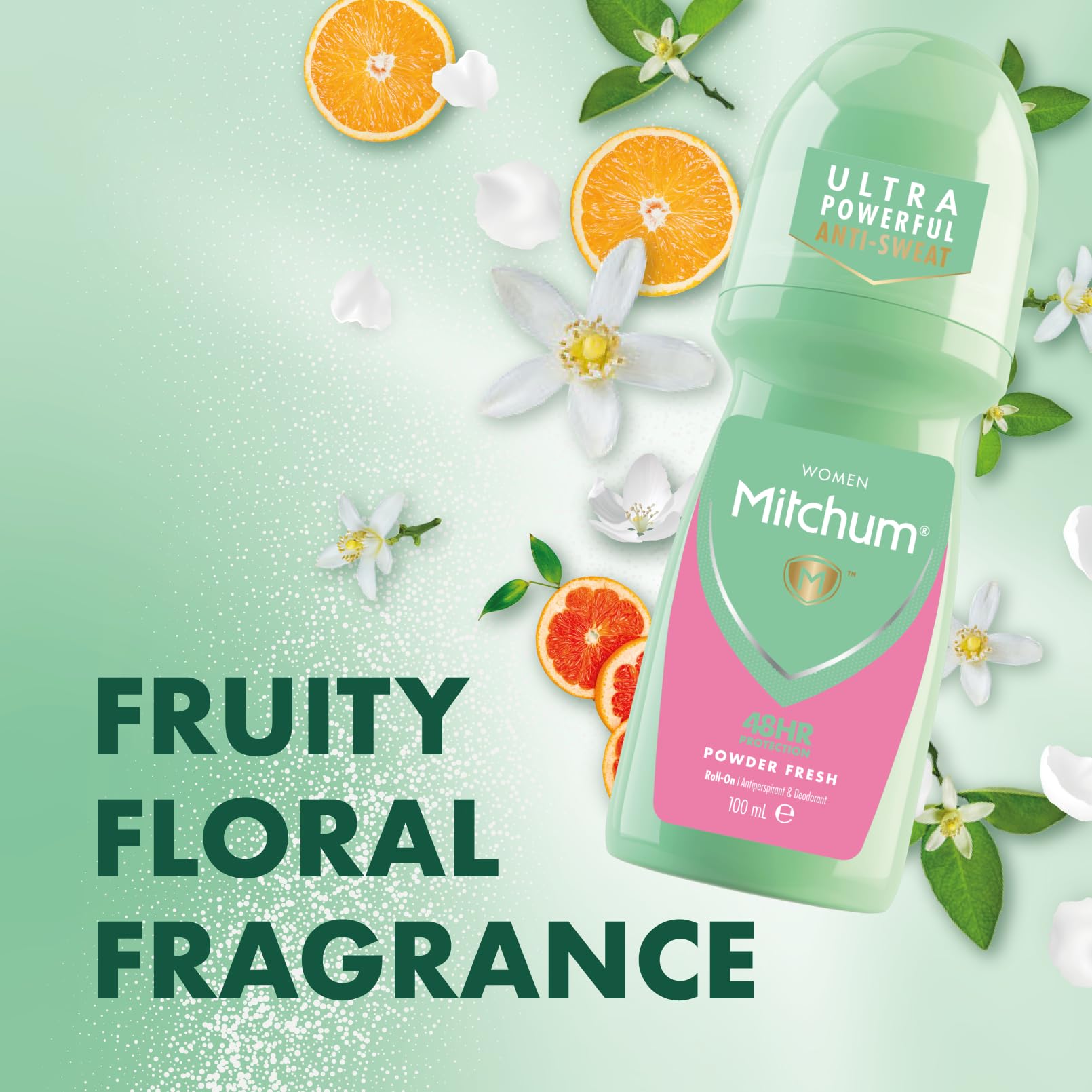 Mitchum Women Powder Fresh Roll On Deodorant 100ml - Default at MyBeautyBoutique by Mitchum