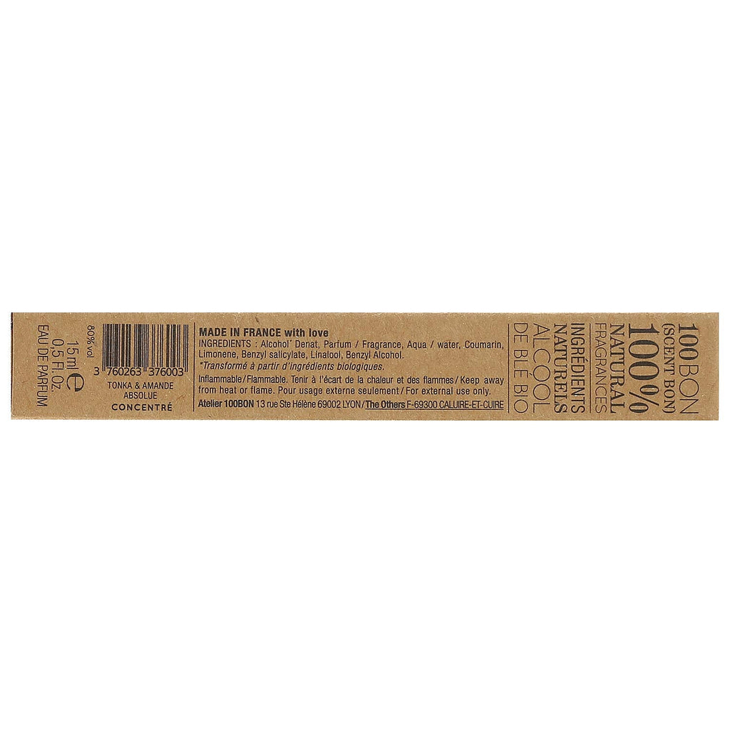 100BON Tonka & Amande Absolue Refillable Eau de Parfum Concentrate 15ml Spray - Beauty at MyBeautyBoutique by 100 Bon
