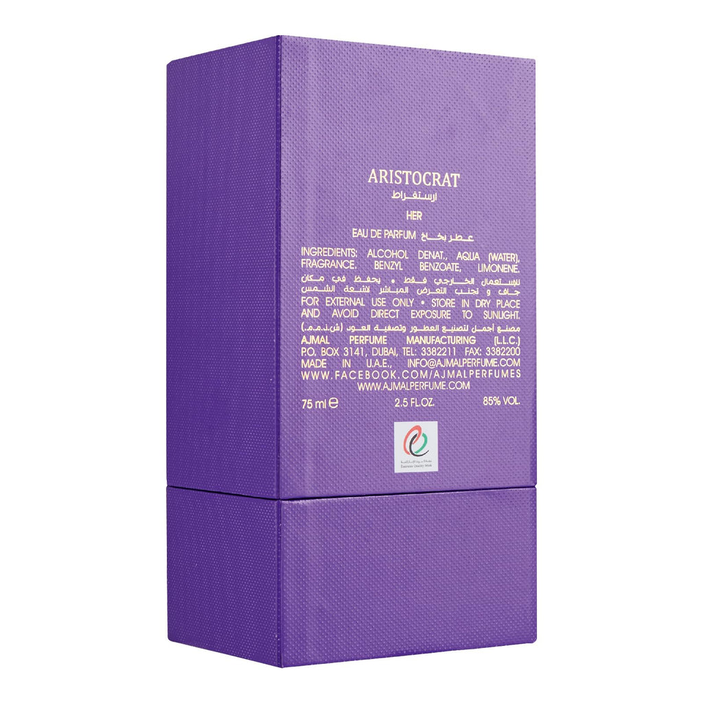Ajmal Aristocrat for Her Eau de Parfum 75ml Spray