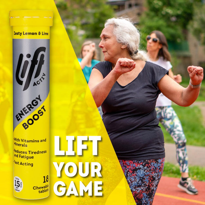 Lift Activ Zesty Lemon & Lime Energy Boost Chewable Tablets