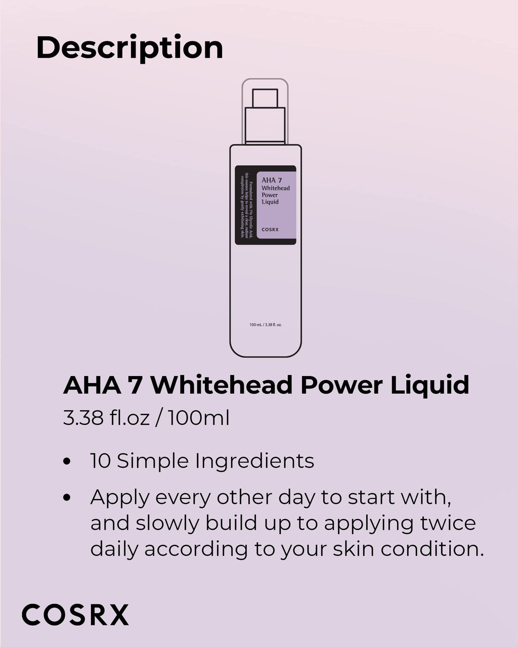 Cosrx AHA 7 Whitehead Power Liquid Toner 100ml