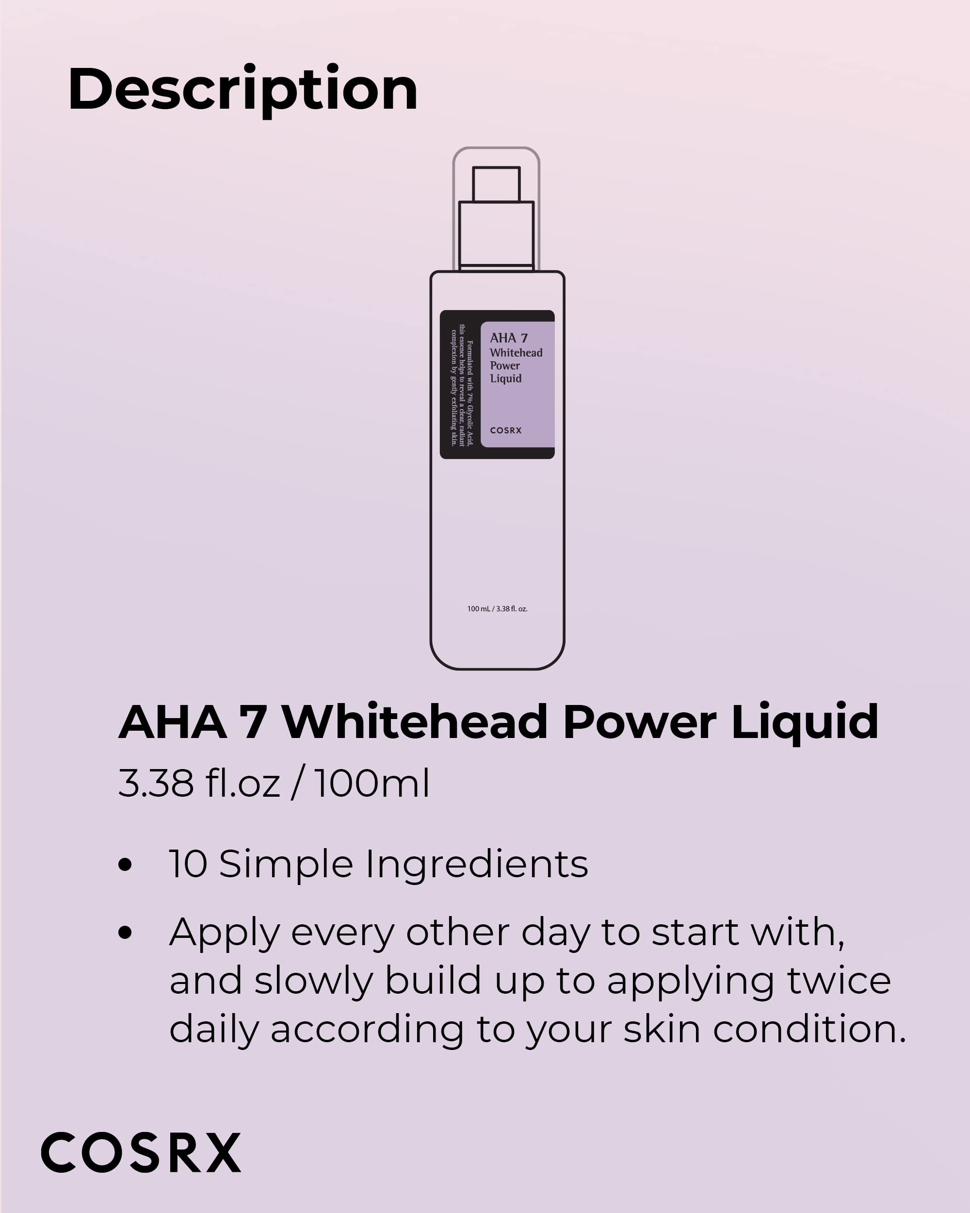 Cosrx AHA 7 Whitehead Power Liquid Toner 100ml